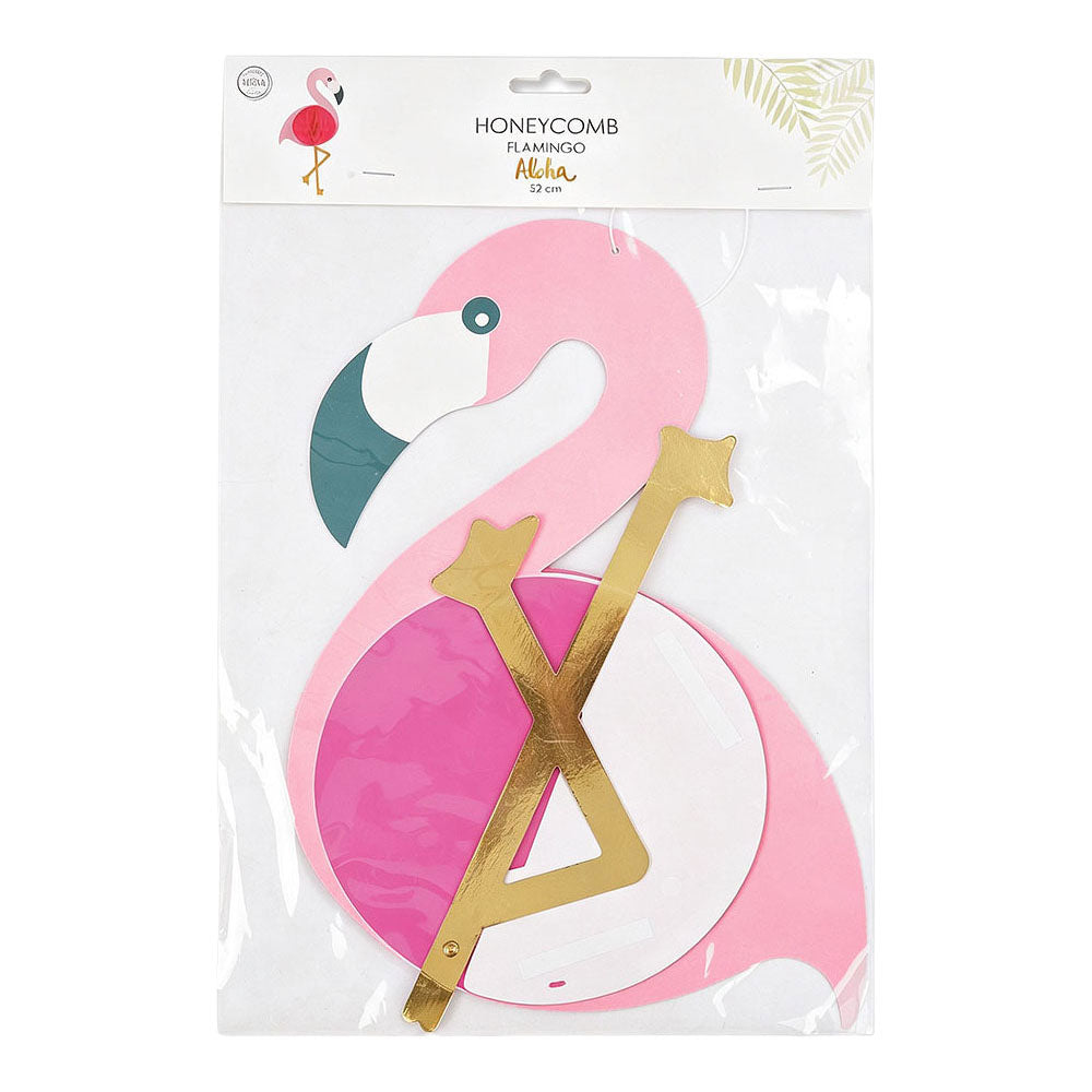 Globos - Globos Honeycomb flamingo aloha - 52x24cm