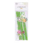 Globos - Globos Papieren rietjes fruit aloha - 6 stuks