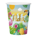 Globos - Globos Papieren bekers 210ml aloha - 8st.