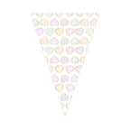 Globos - Globos Vlaggenlijn van papier watercolors hearts - 6m