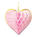 Globos - Globos Honeycomb harten 23cm watercolors hearts - 4 stuks