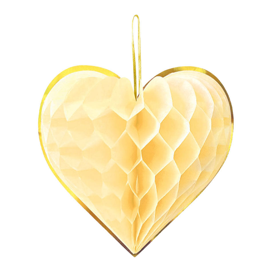 Globos - Globos Honeycomb harten 23cm watercolors hearts - 4 stuks