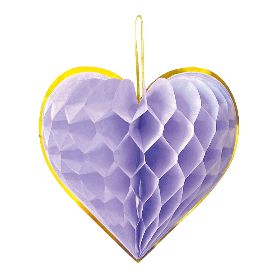 Globos - Globos Honeycomb harten 23cm watercolors hearts - 4 stuks
