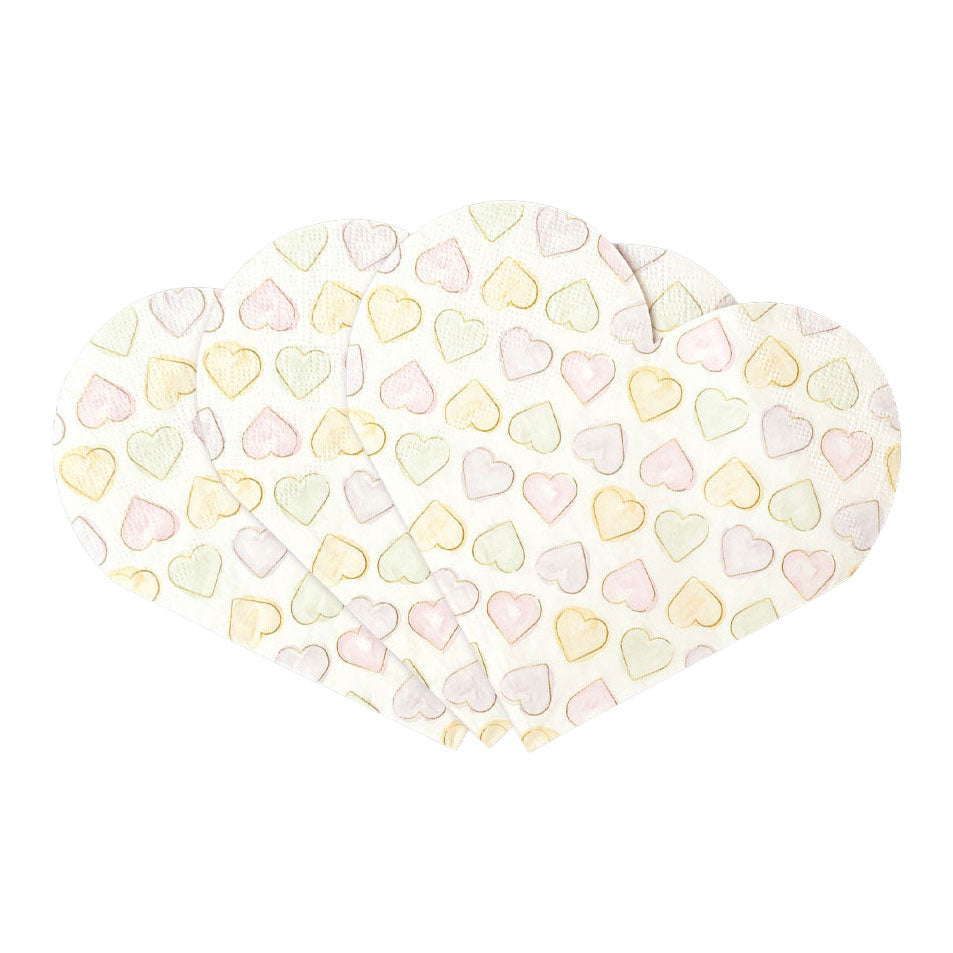 Globos - Globos Papieren servetten 33x33cm watercolors hearts - 20 stuks