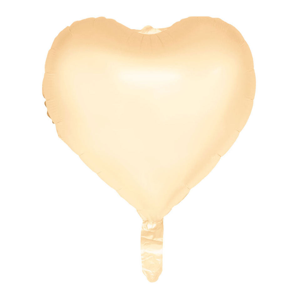 Globos - Globos Folieballon 18 inch watercolors hearts - pastel geel