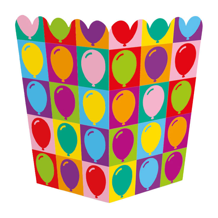 Globos - Globos Papieren snackboxen pop party - 8st.