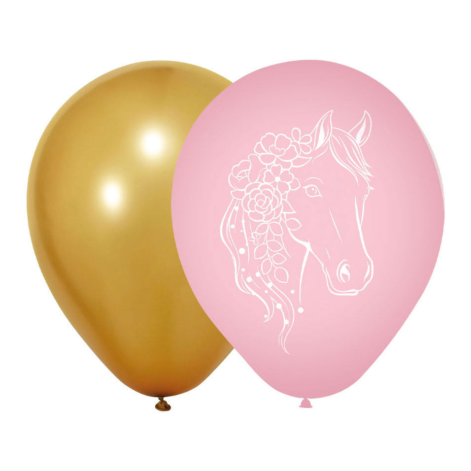 Globos ballonnen 12 inch paarden - 8st.