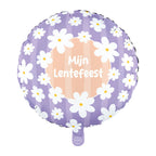 Globos - Globos Folieballon 18 inch rond madeliefjes mijn lentefeest