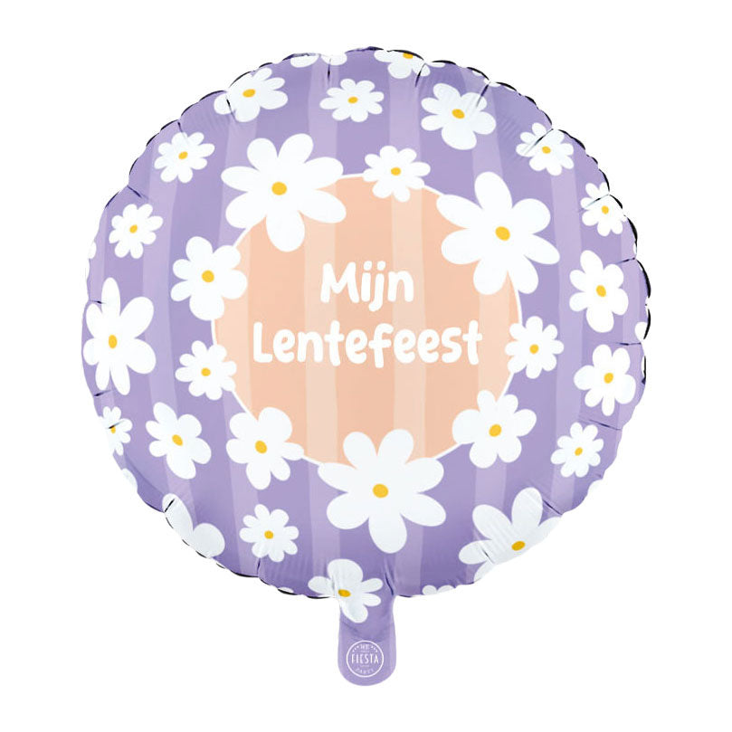 Globos - Globos Folieballon 18 inch rond madeliefjes mijn lentefeest