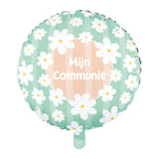 Globos - Globos Folieballon 18 inch rond madeliefjes mijn communie