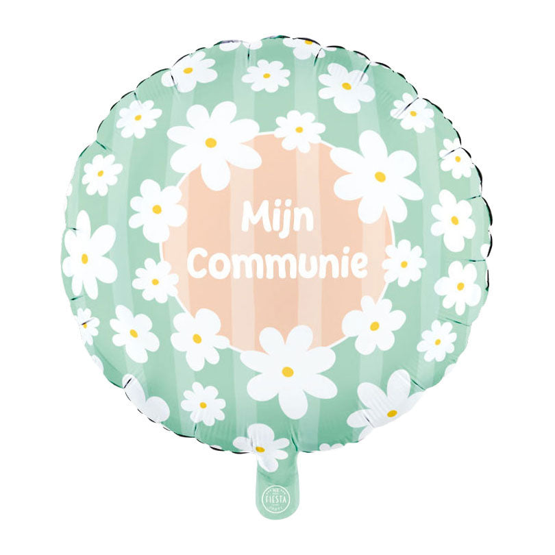 Globos - Globos Folieballon 18 inch rond madeliefjes mijn communie