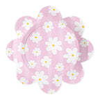 Globos - Globos Papieren borden 23cm madeliefjes - 8st.