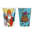 Globos - Globos Papieren bekers 210ml sinterklaas - 8st.