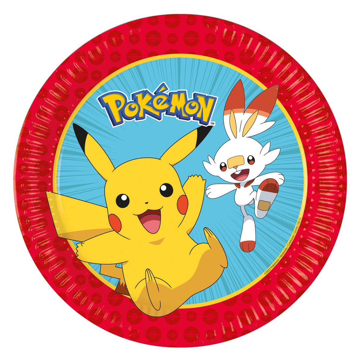 Globos - Globos Papieren borden 23cm next generation pokemon - 8st.