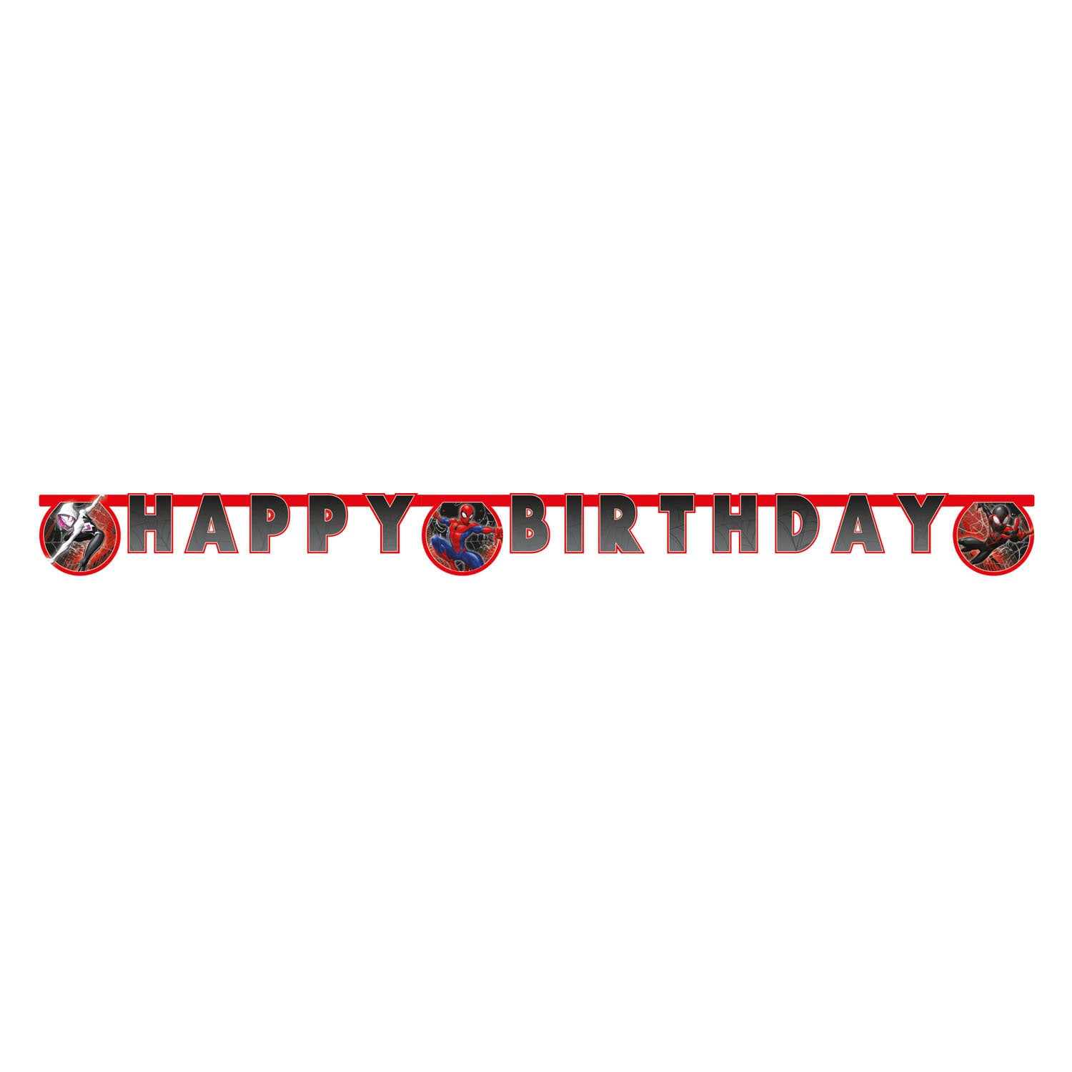 Globos - Globos Letter guirlande happy birthday spiderman world of web