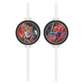Globos - Globos Papieren rietjes spiderman world of web - 4 stuks