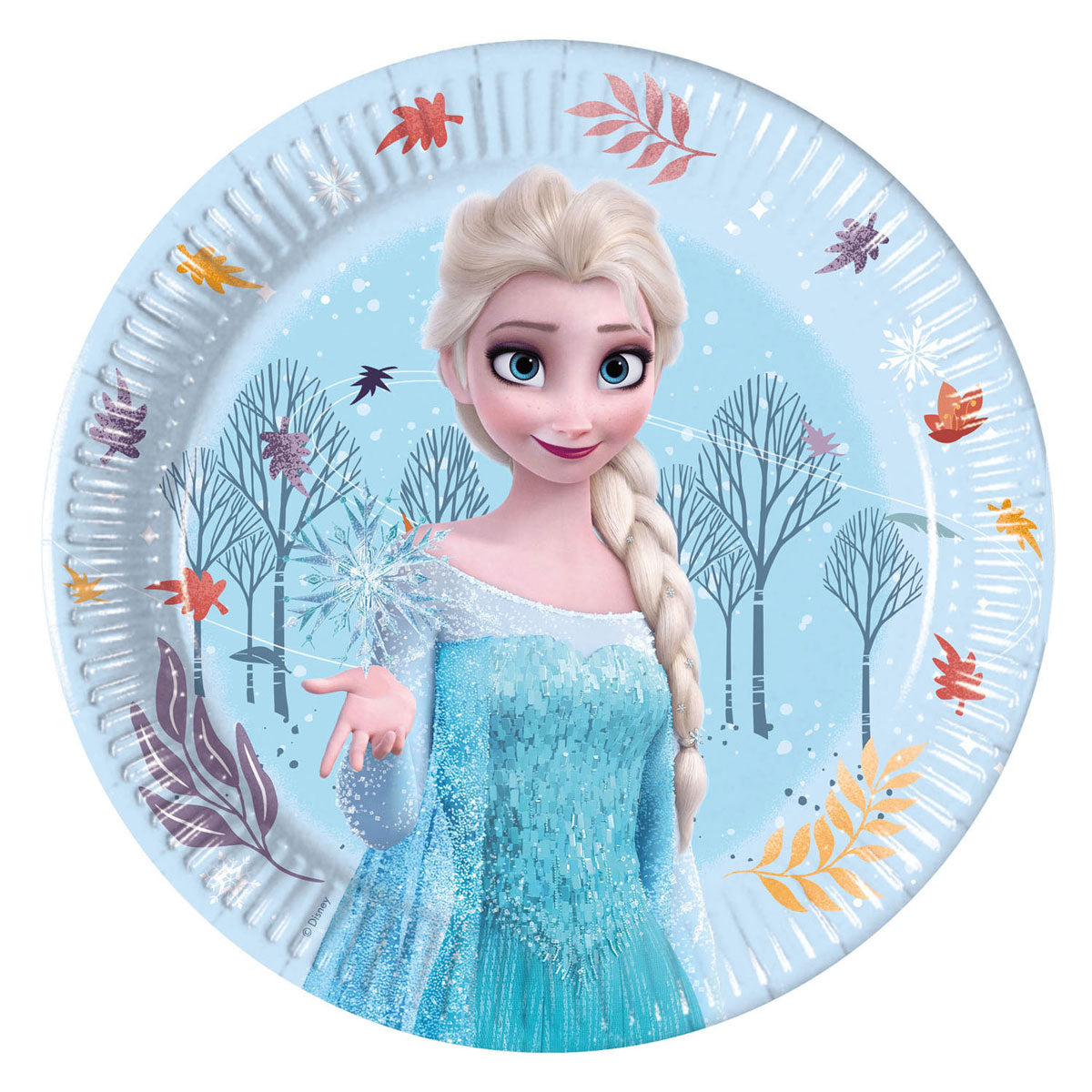 Globos - Globos Papieren borden 20cm frozen idyllic wonder - 8st.
