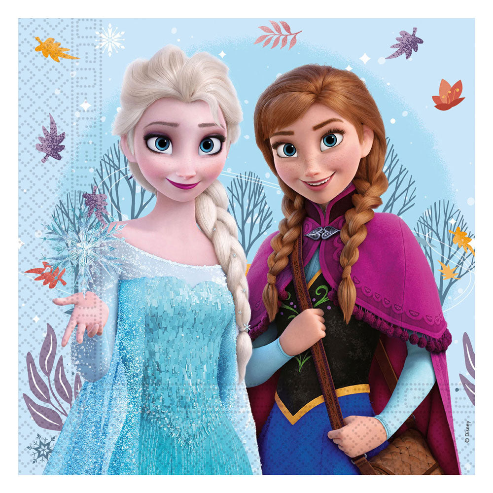 Globos - Globos Papieren servetten 33x33cm frozen idyllic wonder - 20 stuks