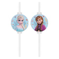 Globos - Globos Papieren rietjes frozen idyllic wonder - 4 stuks