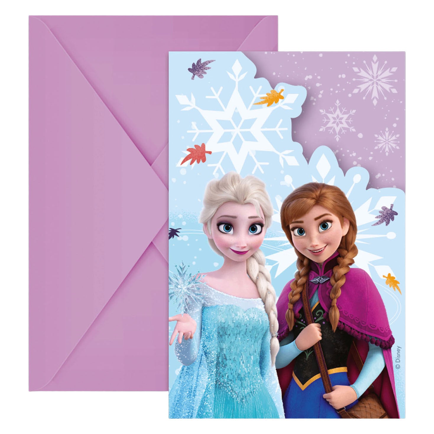 Globos - Globos Uitnodigingen met enveloppen frozen idyllic wonder - 6 stuks