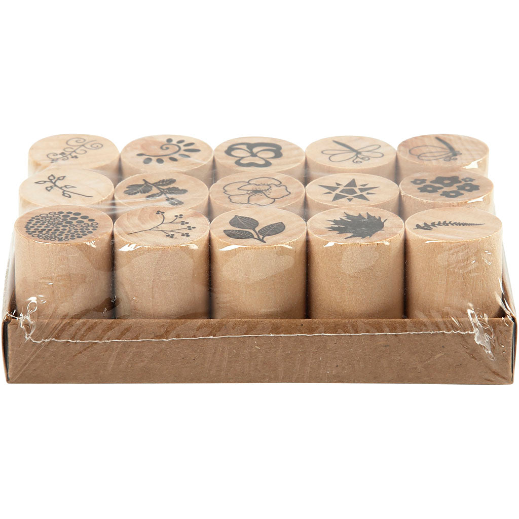 Creativ Company - Creativ Company Https://www.cchobby.nl/deco-art-stempels-bloemen-en-bladeren-h-26-mm-d-20-mm-15-stuk-1-doos