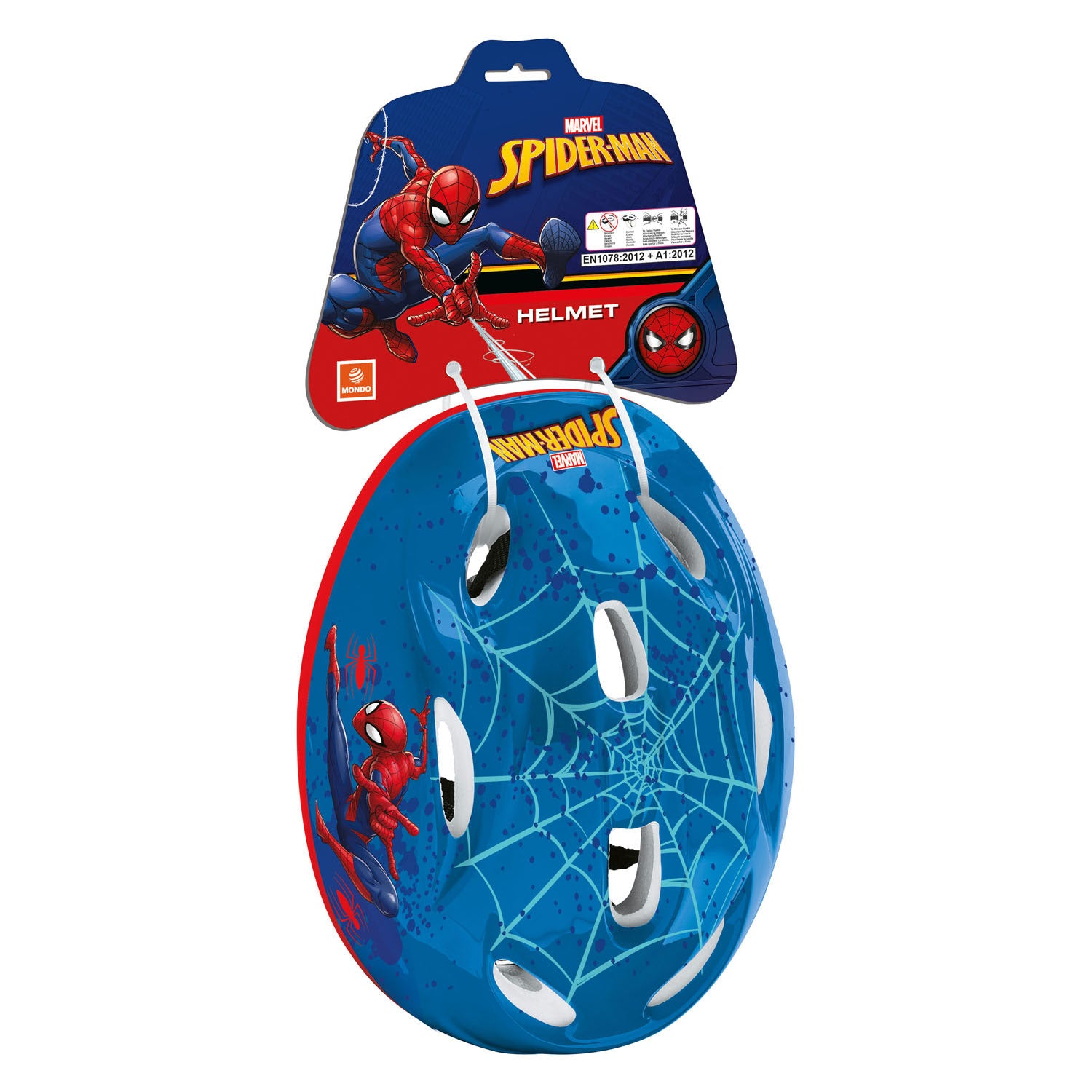 Mondo - Mondo Spiderman helm - verstelbaar - 52-56cm