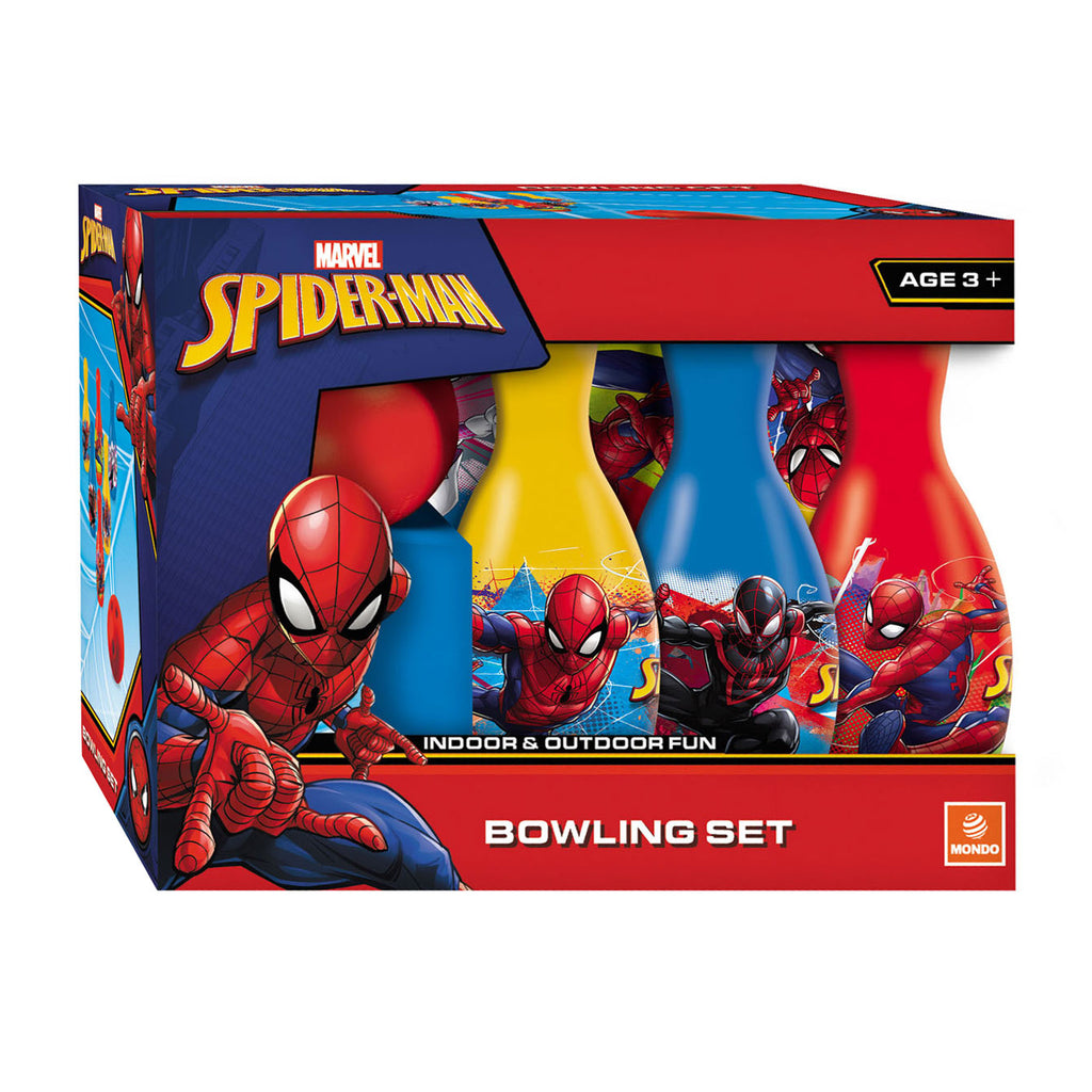 Mondo bowlingset spiderman, 7dlg.