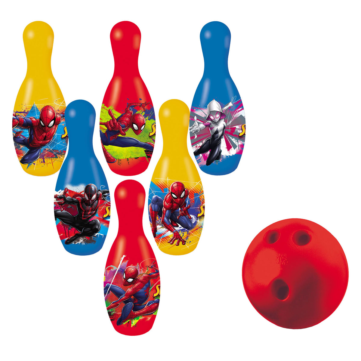 Mondo bowlingset spiderman, 7dlg.