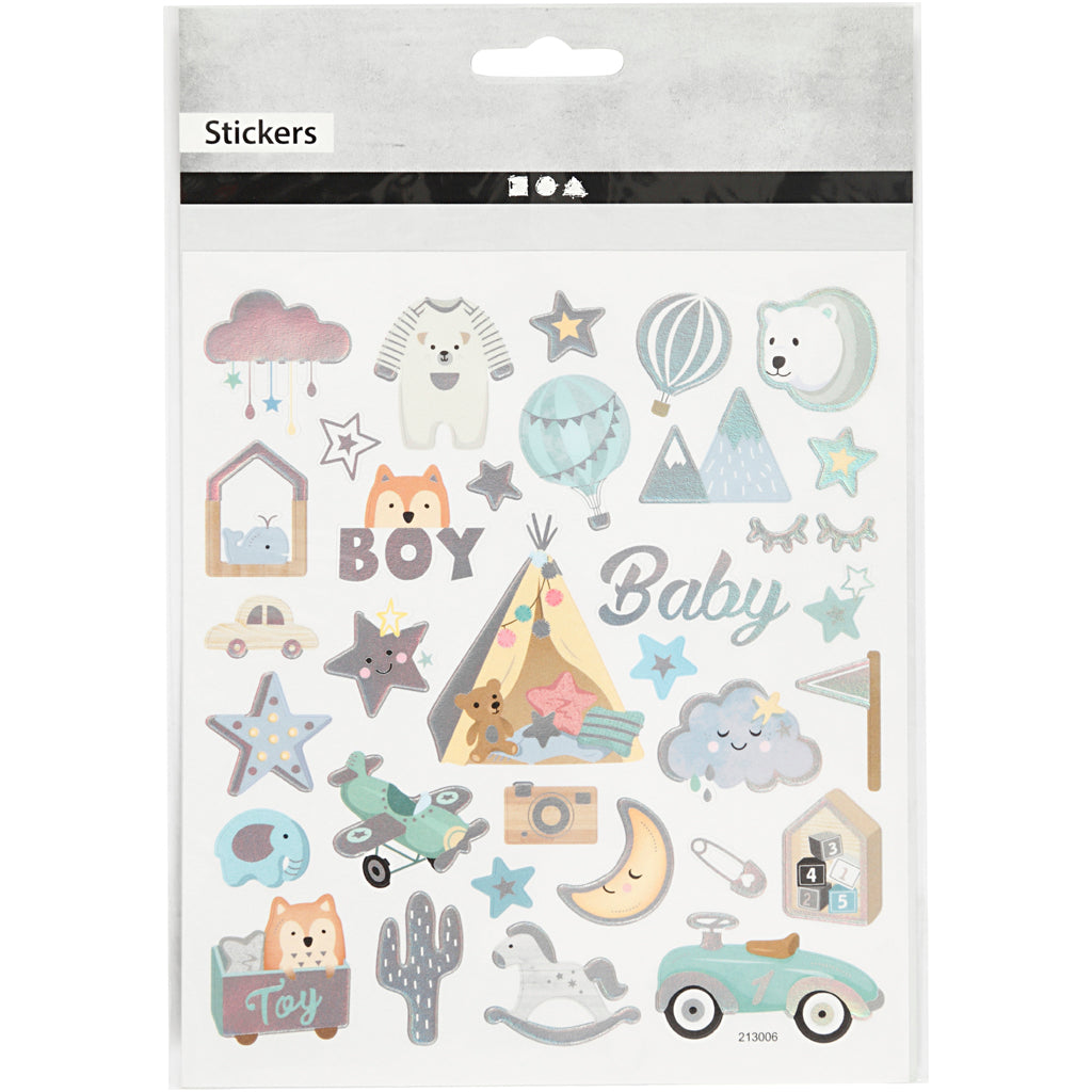 Creativ Company - Creativ Company Https://www.cchobby.nl/stickers-baby-boy-vel-15x16-5-cm-ca-32-stuk-1-vel