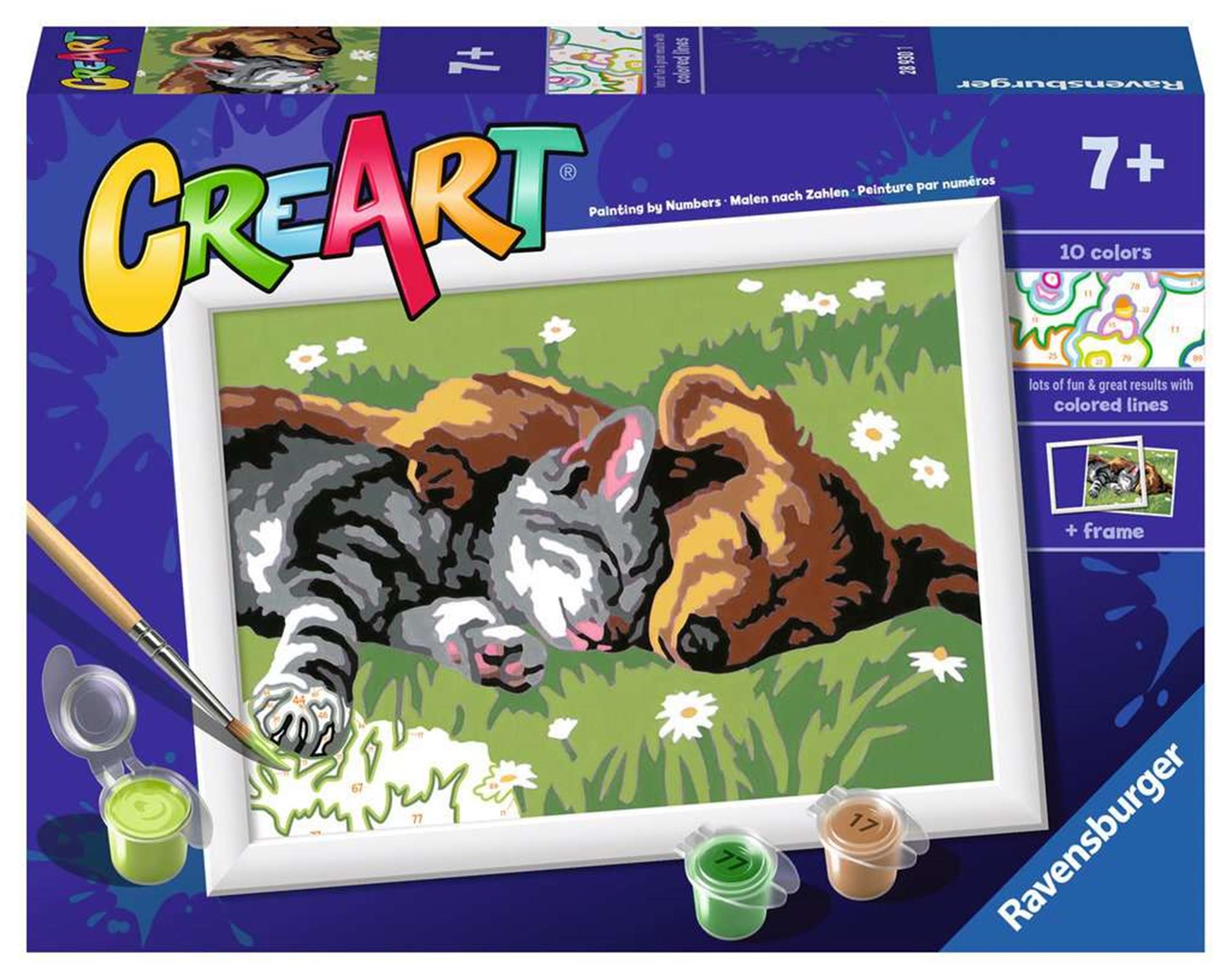Ravensburger creart sleeping cats dogs