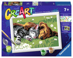 Ravensburger - creart sleeping cats and dogs - schilderen op nummer voor kinderen