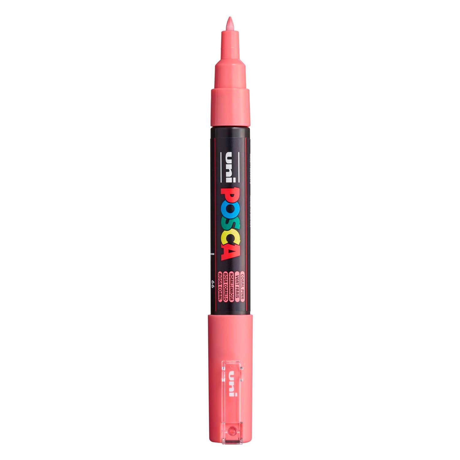 Uni posca verfmarker 1mc koraal - conische punt - 1 mm