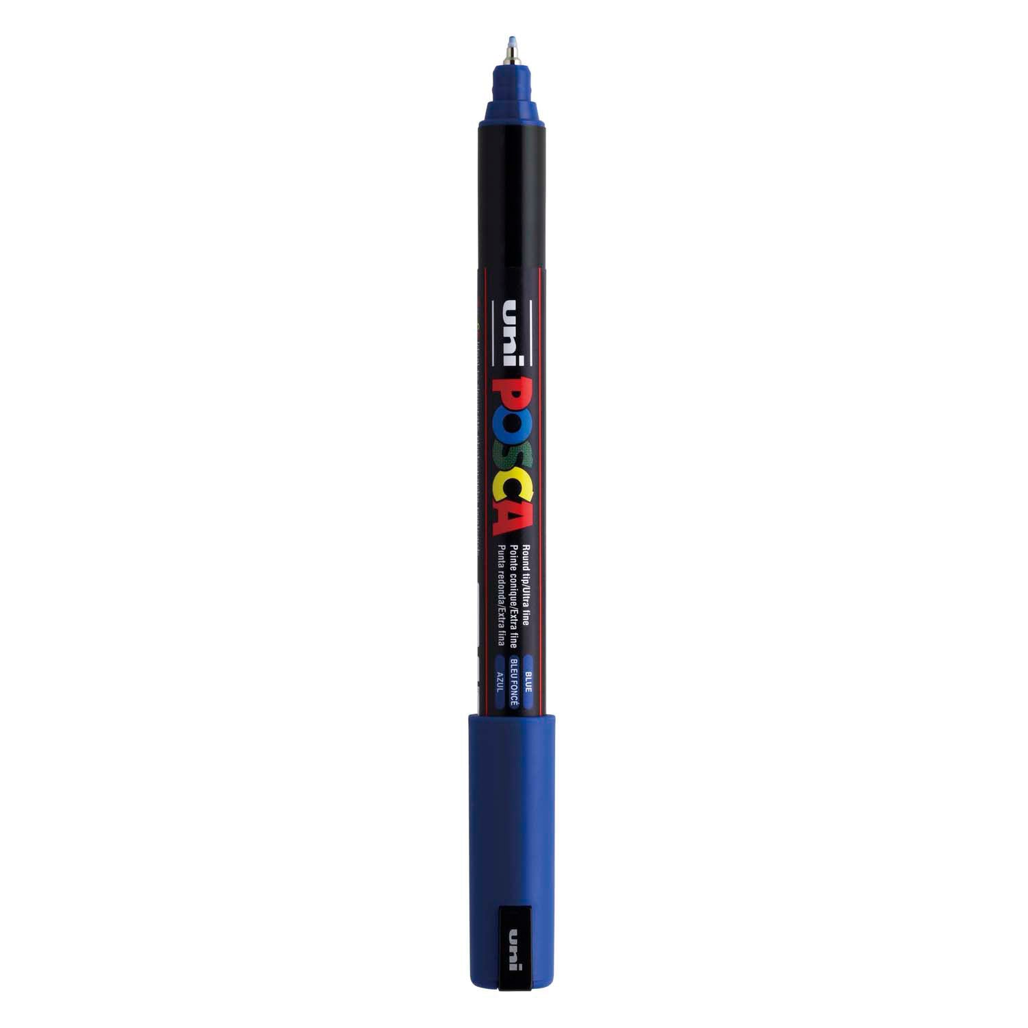 Uni posca marker pc-1mr donkerblauw - extra fine 0,7mm