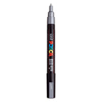 Uni posca pc3m acrylmarker zilveren - ronde punt tot 1,3 mm