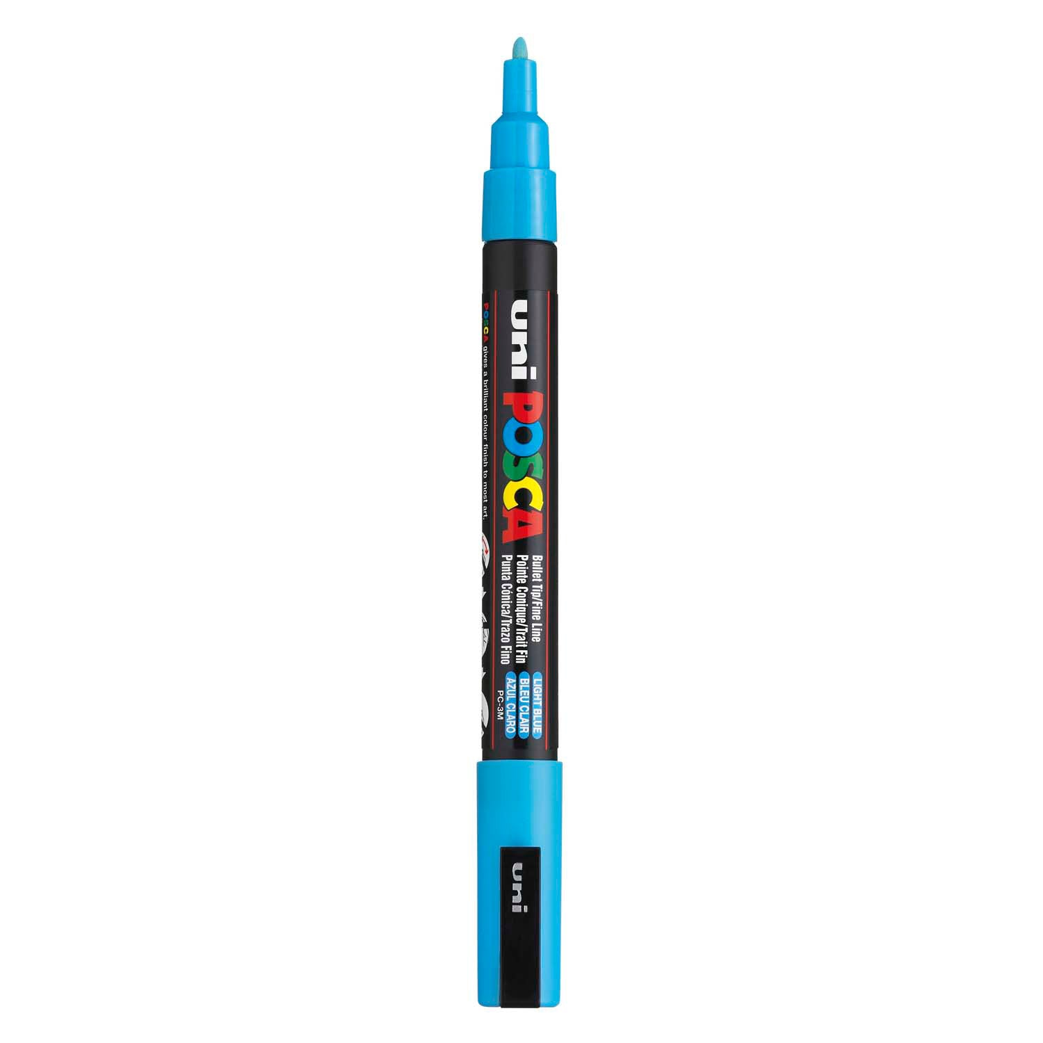 Uni Posca - Uni Posca pc3m acrylmarker lichtblauw - ronde punt tot 13 mm