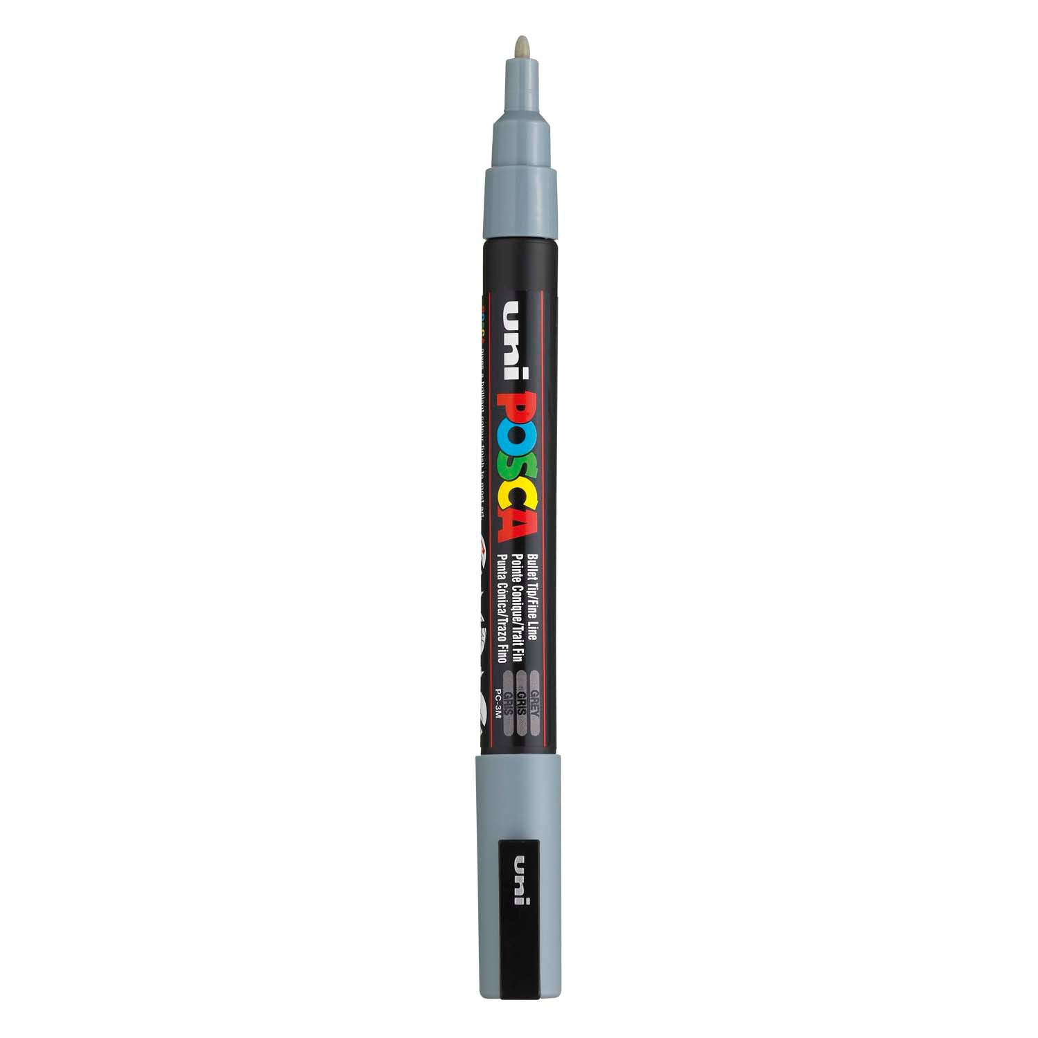 Posca - Posca Uni pc3m acrylmarker grijs - ronde punt tot 13 mm