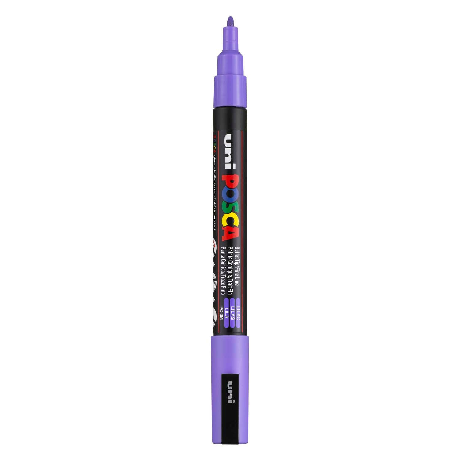 Uni posca pc3m acrylmarker lila - ronde punt tot 1,3 mm