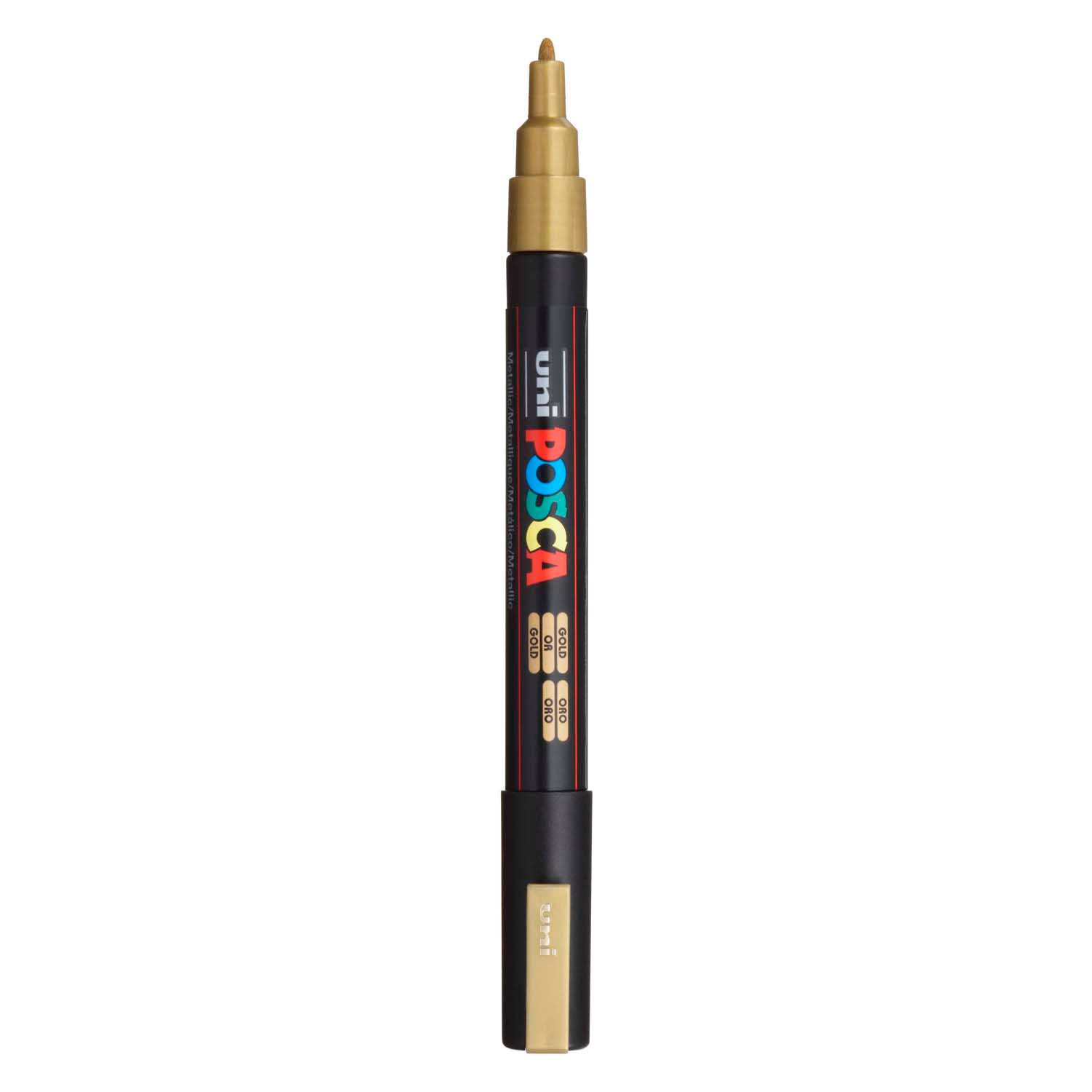 Posca uni pc3m verfmarker goud - ronde punt tot 1,3 mm