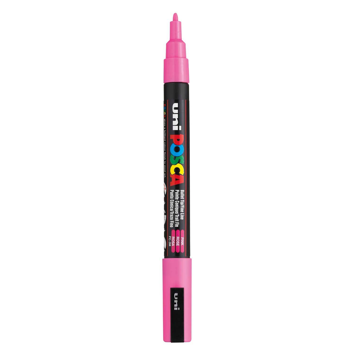 Posca uni pc3m verfmarker roze - ronde punt tot 1,3 mm