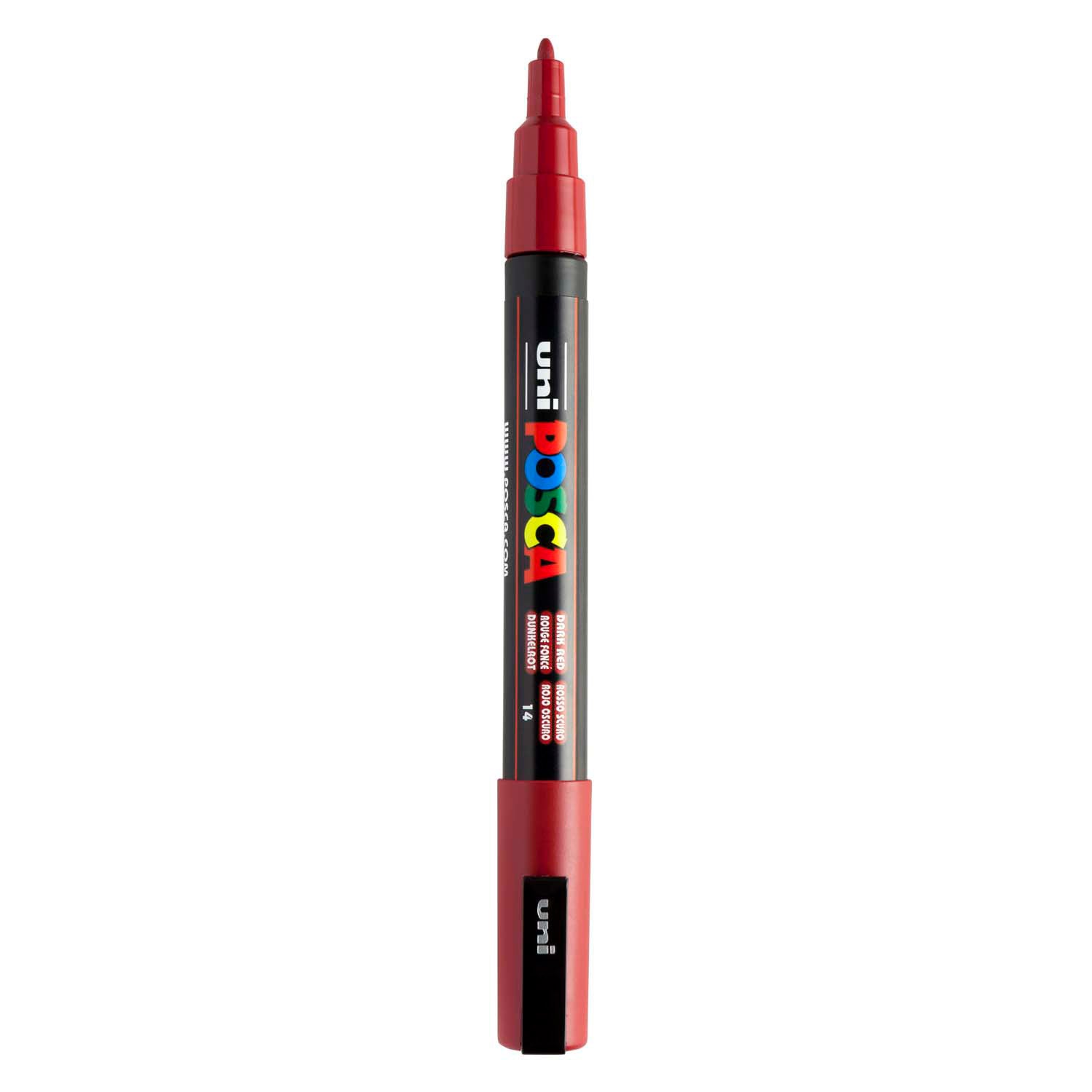Posca - Posca Uni pc3m verfmarker donkerrood - ronde punt tot 13 mm