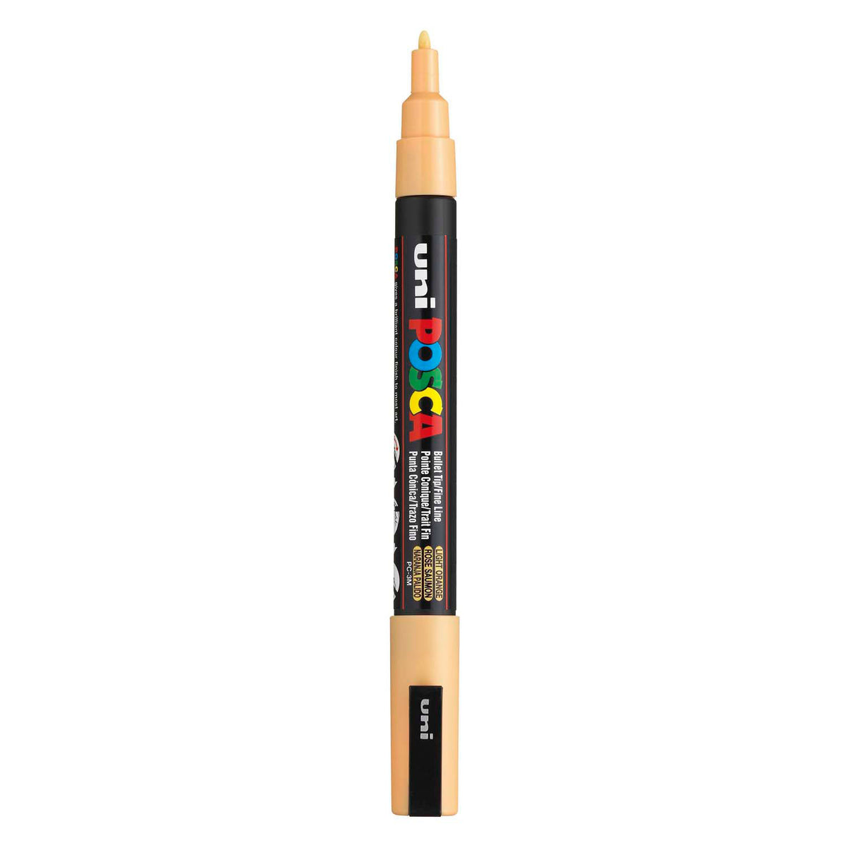 Uni posca pc3m verfmarker zalmroze - ronde punt tot 1,3 mm