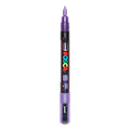 Uni posca pc3m verfmarker glitter paars- ronde punt tot 1,3 mm