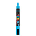 Uni posca brushmarker pc5br lichtblauw - brushpunt 1-4 mm