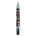 Uni posca brushmarker pc5br grijs - brushpunt 1-4 mm