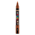 Uni posca brushmarker pc5br bruin - brushpunt 1-4 mm
