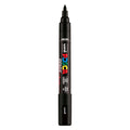 Uni posca brushmarker pc5br zwart - brushpunt 1-4 mm