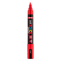 Uni posca brushmarker pc5br rood - brushpunt 1-4 mm
