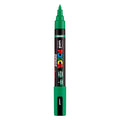 Uni posca brushmarker pc5br groen - brushpunt 1-4 mm
