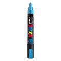 Uni posca verfmarker pc5m metallic blauw - conische punt 2,5 mm