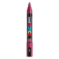 Uni posca verfmarker pc5m wijnrood - conische punt 2,5 mm
